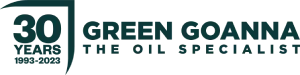 Logo featuring an abstract green design resembling a curtain and rod, with the text "Green Granite THE DRAPERY SPECIALISTS" to the right.